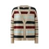 Women Adyson Parker | Stripe Grandpa Cardigan