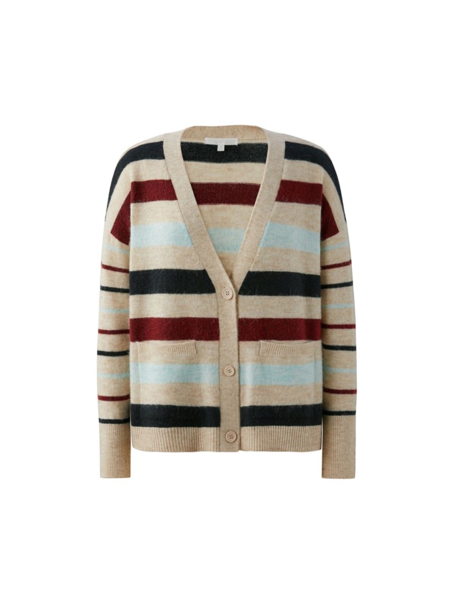 Women Adyson Parker | Stripe Grandpa Cardigan