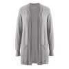 Women 89th + Madison | Wide Cable Placket Open Cardigan