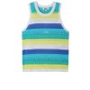 Women 525 America | Crochet Scoop Neck Tank Bleach White Multi