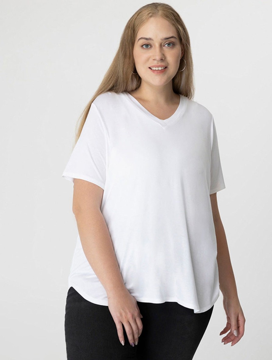 Women Redy | Short Sleeve V-Neck Tee