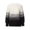 Women 89th + Madison | Ombre Crewneck Drop Shoulder Cable Pullover