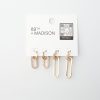 Accessories 89th + Madison | 2-Pack Chain Link Earrings Gold