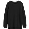 Women 525 America | The Emma: Crewneck Shaker Stitch Sweater