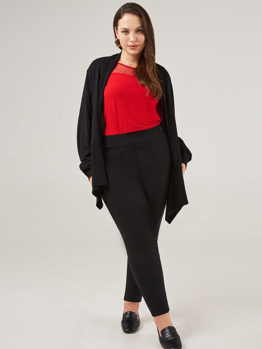 Women 89th + Madison | Directional Rib Drape Open Cardigan