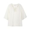 Women 89th + Madison | Tie V-Neck Blouse Chalk