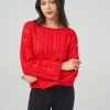 Women Adyson Parker | Boatneck Sequin Cable Sweater