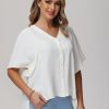 Women 89th + Madison | 3/4 Sleeve Button Blouse