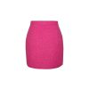 Women 89th + Madison | A-Line Tweed Skirt Pink Check Tweed