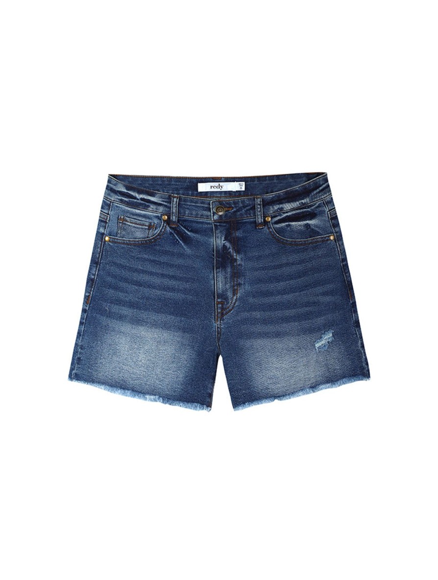 Women Redy | Denim Short Mid Wash