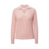 Women 89th + Madison | Cable V-Neck Collar Sweater Pullover