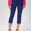 Women 89th + Madison | High Waist Pull-On Capri Pants Medieval Blue