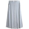 Women Daily Thread | Stripe High-Low Midi Skirt Soft Blue/White