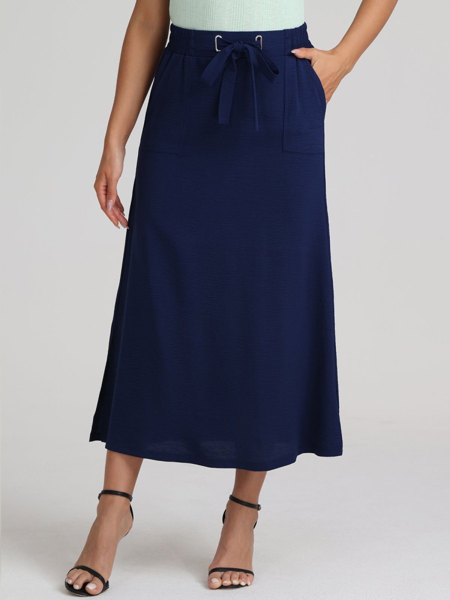 Women 89th + Madison | Tie Waist Midi Skirt