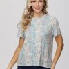 Women 89th + Madison | Paisley Crewneck Tee Four Colorpaisleypaisley