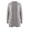 Women 89th + Madison | Wide Cable Placket Open Cardigan