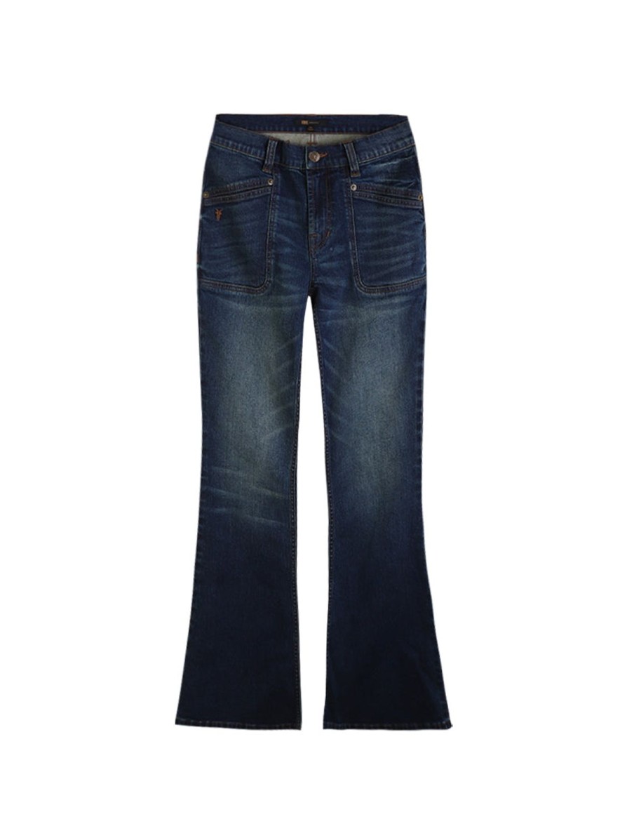 Women Frye | Mid-Rise Bootcut Jeans Mustang Wash