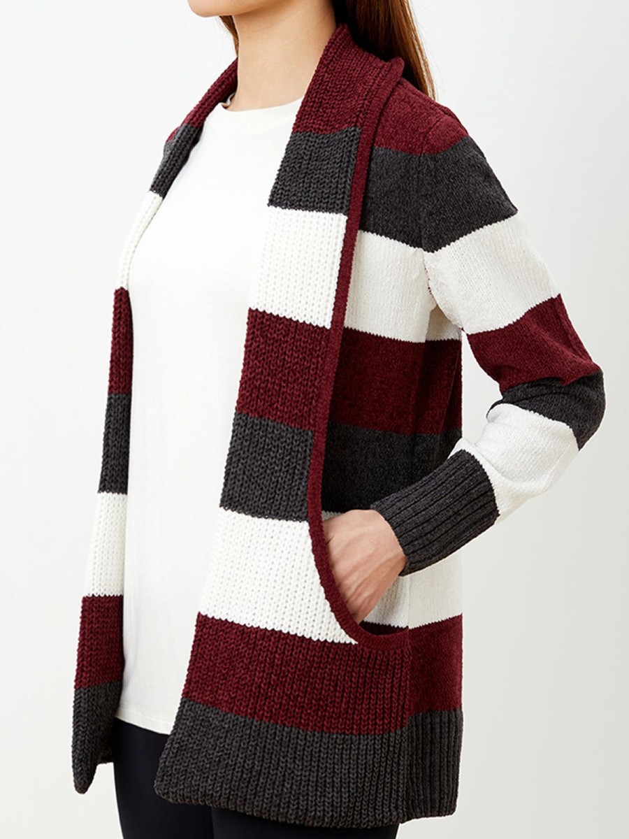 Women 89th + Madison | Chenille Colorblock Cardigan