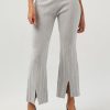 Women 89th + Madison | Rib Slit Bell Bottom Pants Medium Heather Grey