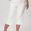 Women 89th + Madison | Luxe Stretch Millennium Belted Capri Pants