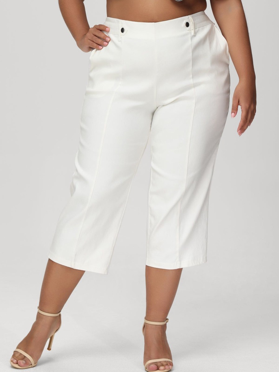 Women 89th + Madison | Luxe Stretch Millennium Belted Capri Pants