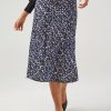 Women Adyson Parker | Leopard Maxi Skirt Night Sky Combo