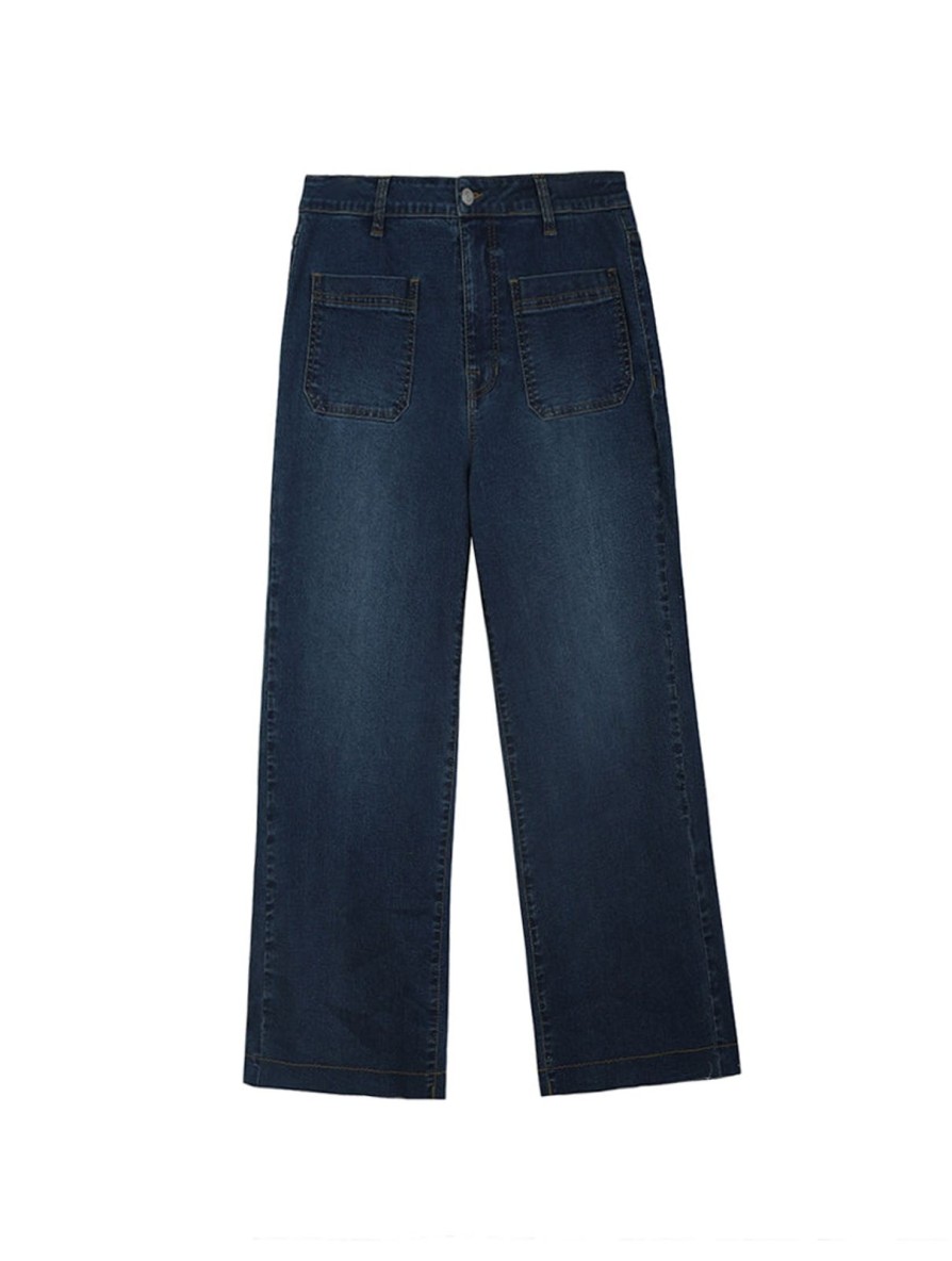 Women Frye | Crop Wide Leg Jeans Mila Wash