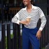 Women 89th + Madison | Stripe Polo Pullover