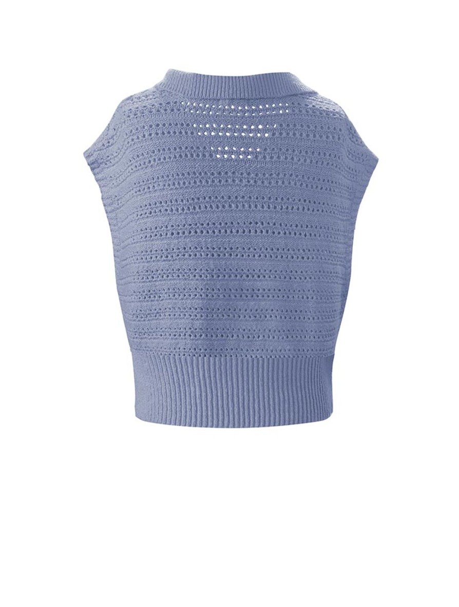 Women 525 America | Crimped Polo Vest