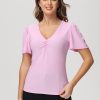 Women 89th + Madison | V-Neck Puff Sleeve Top