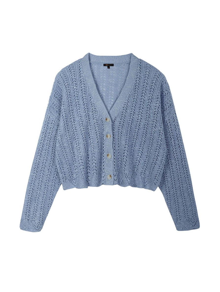 Women Frye | Button-Up Pointelle Cardigan