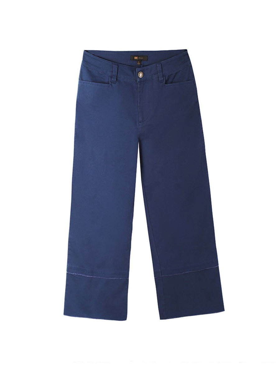 Women Frye | Crop Wide Cuff Pants Nightfall Navy