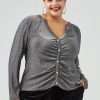 Women 89th + Madison | V-Neck Long Sleeve Top