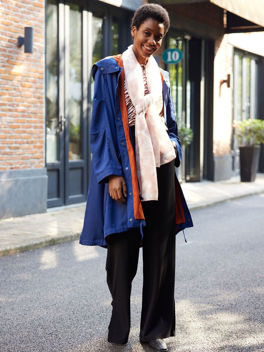 Women 89th + Madison | Hooded Midi Jacket Medieval Blue