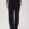 Women 89th + Madison | High-Rise Straight Leg Pants Black Beauty