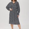 Women 89th + Madison | Floral Shirt Dress Small Gift Black