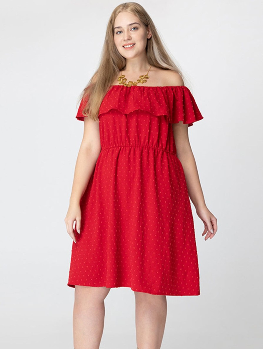 Women 89th + Madison | Ruffle Off The Shoulder Dress