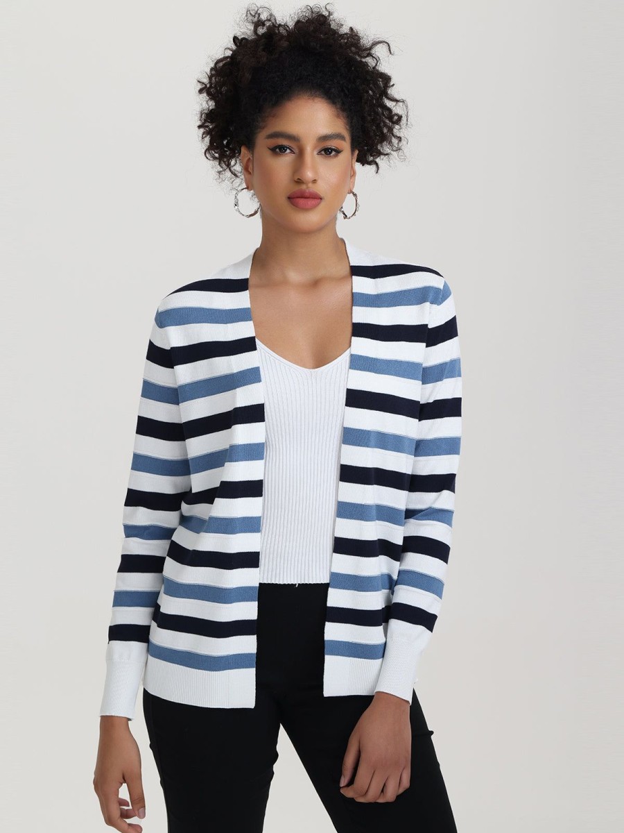 Women 89th + Madison | Mix Stripe Cardigan