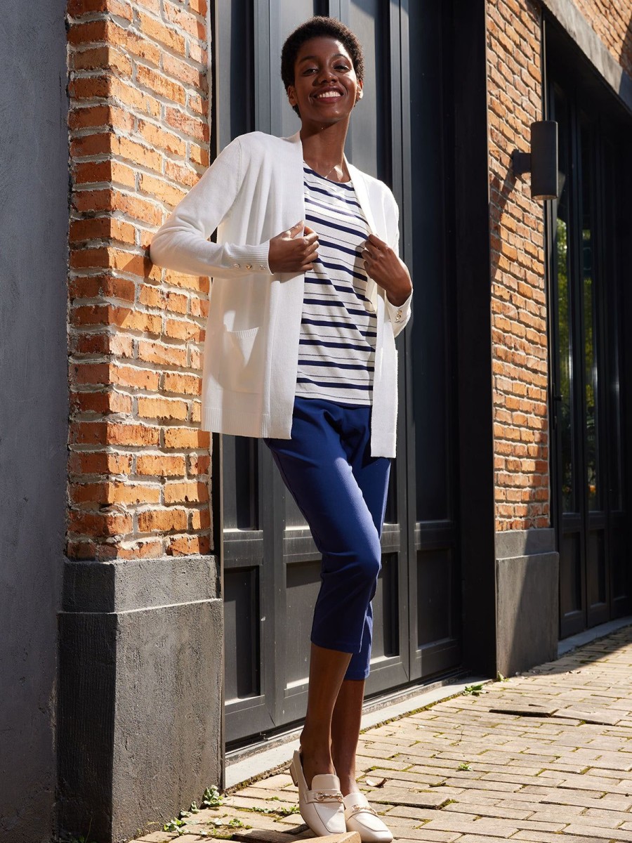 Women 89th + Madison | Button Cuff Open Cardigan