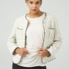 Women Adyson Parker | Tweed Jacket White Combo