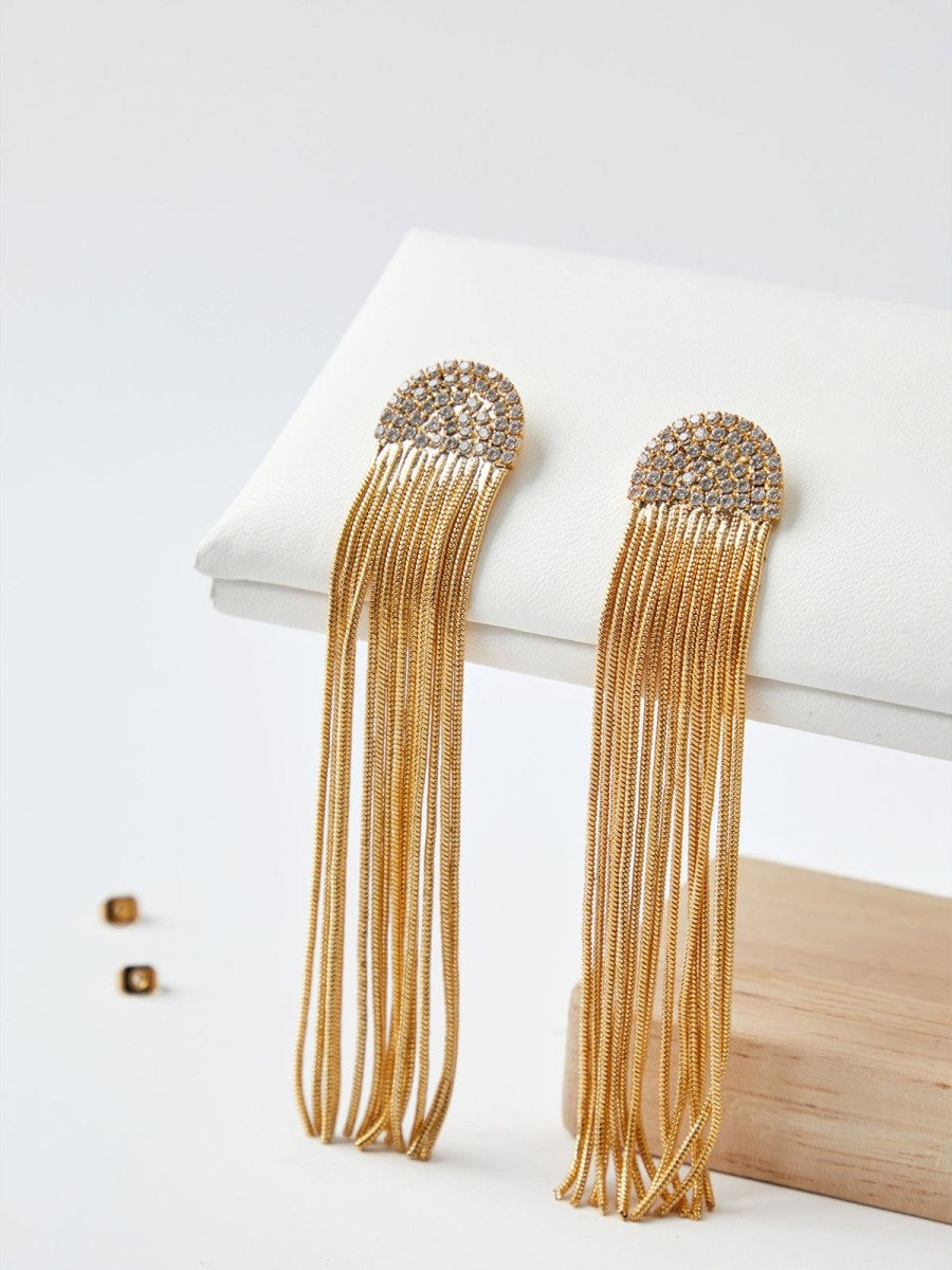 Accessories 89th + Madison | Tassel Earrings Gold