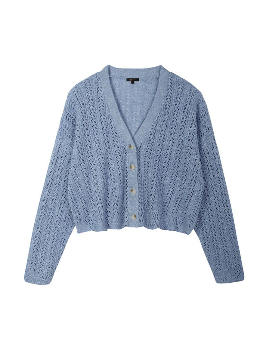 Women Frye | Button-Up Pointelle Cardigan