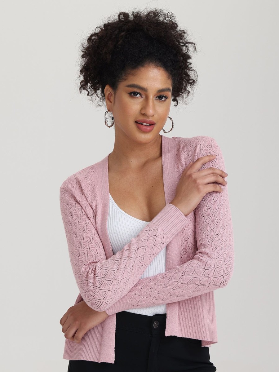 Women 89th + Madison | Pointelle Crop Cardigan