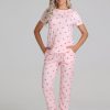 Women 89th + Madison | Cherry Print Pajamas Set Icy Pink Combo