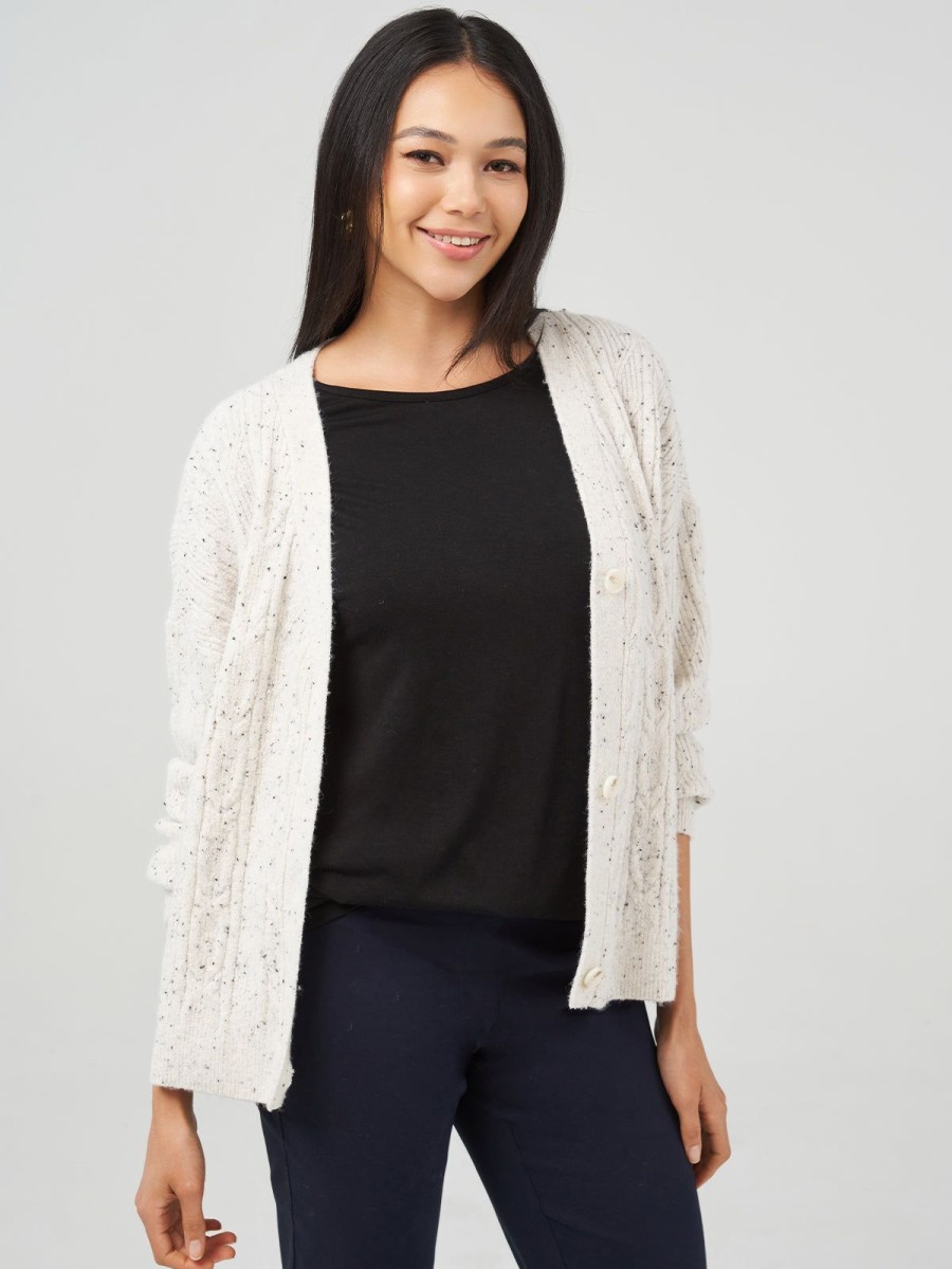 Women 89th + Madison | Mixed Cable Cardigan