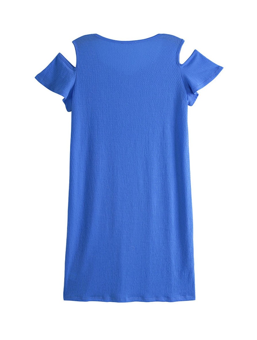 Women Daily Thread | Crinkle Sweetheart Cold Shoulder Dress