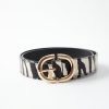 Accessories 89th + Madison | Print Belt Zebra