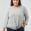 Women 89th + Madison | 3/4 Sleeve Crewneck Top