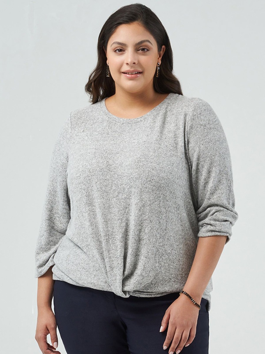 Women 89th + Madison | 3/4 Sleeve Crewneck Top