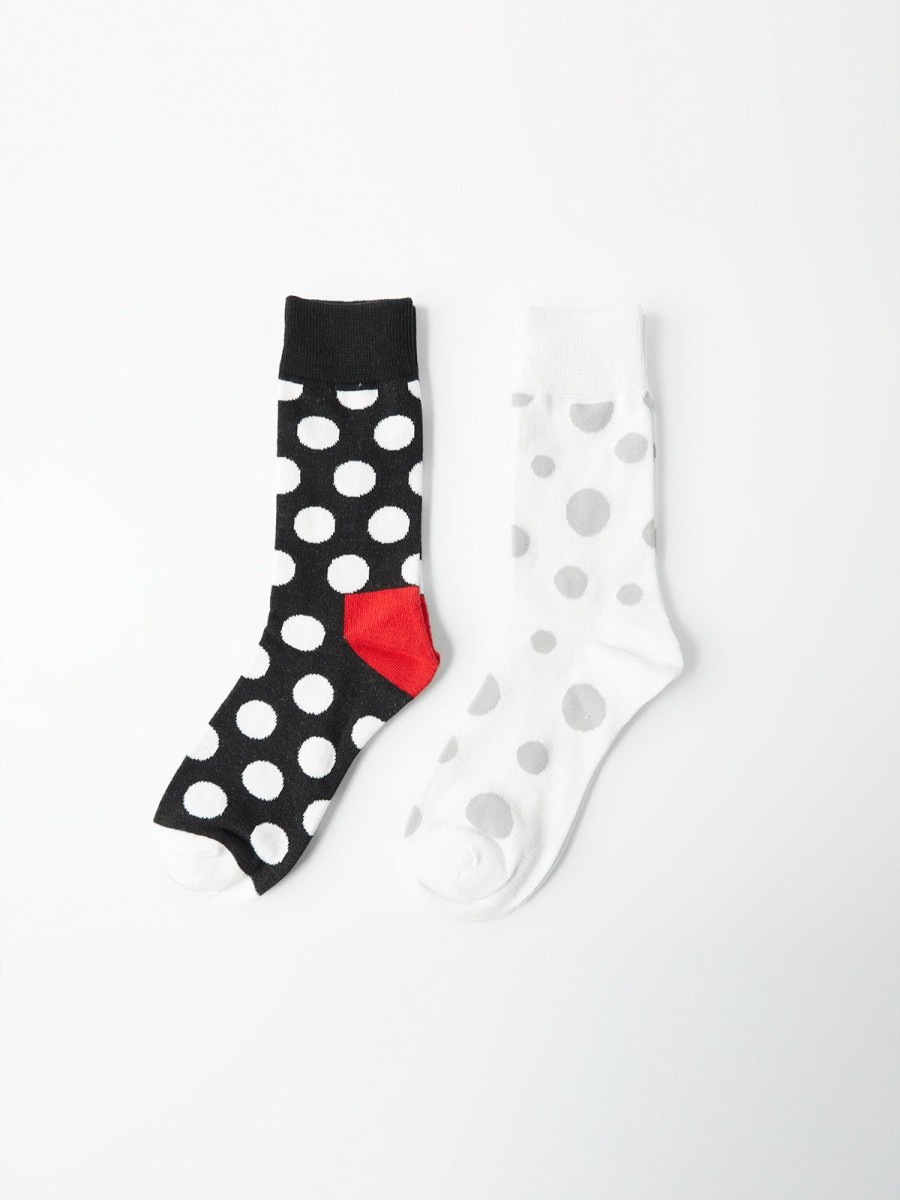 Accessories 89th + Madison | Assorted 2-Pack Socks Black/Dots